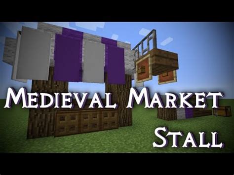 In this medieval minecraft tutorial you will see how to design 40 cool and easy medieval decoration ideas in survival minecraft! Minecraft | Medieval Market Stall | Building Tutorial - YouTube