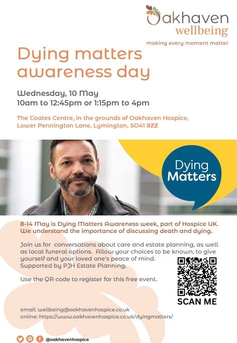 Dying Matters Awareness Day Wistaria And Milford Surgeries