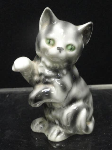 Antique vintage porcelain figurine old germany marked height 36.5 cm. CUTEST VINTAGE ART DECO PORCELAIN SITTING CAT FIGURINE ...