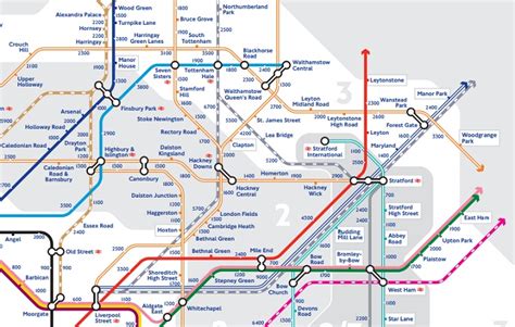 Walking Tube Map Extended To Include Zone 3 Stations London Road