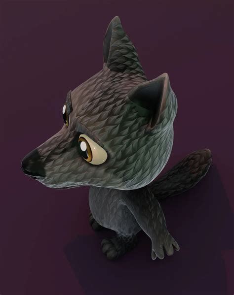 Cartoon Wolf 3d Models Flippednormals