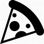 Pizza Icon Triangular Piece Shape Icons Triangle