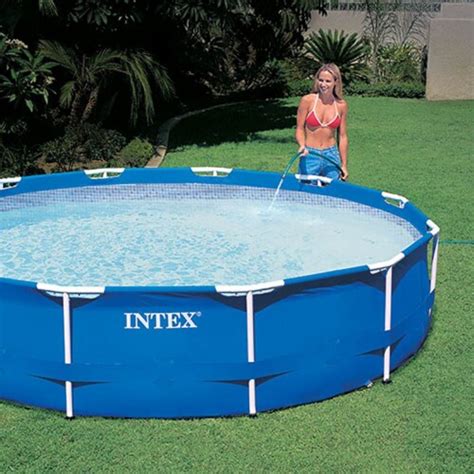 Intex 28211eh 12 X 30 Metal Frame Above Ground Swimming Pool Kit With