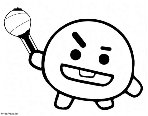 Shooky Bt21 Coloring Page