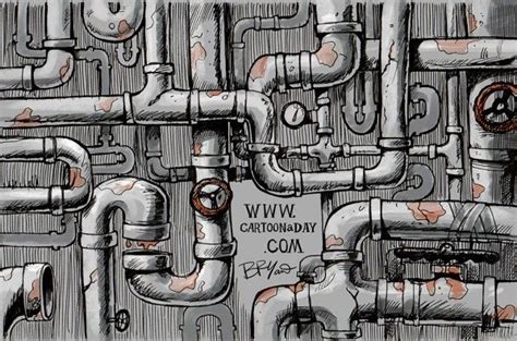 Cartoonaday Pipes Steampunk Illustration Steampunk Drawing
