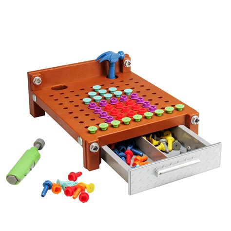 Educational Insights Design And Drill My First Workbench Brown Toy With