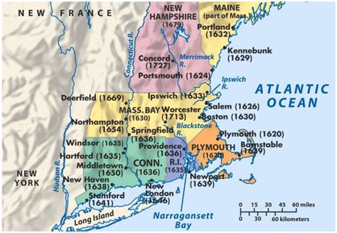 New England Political Map And Travel Information Download Free New