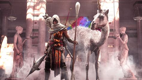 Assassins Creed Origins Bayek Soffre Des équipements Délirants Pour