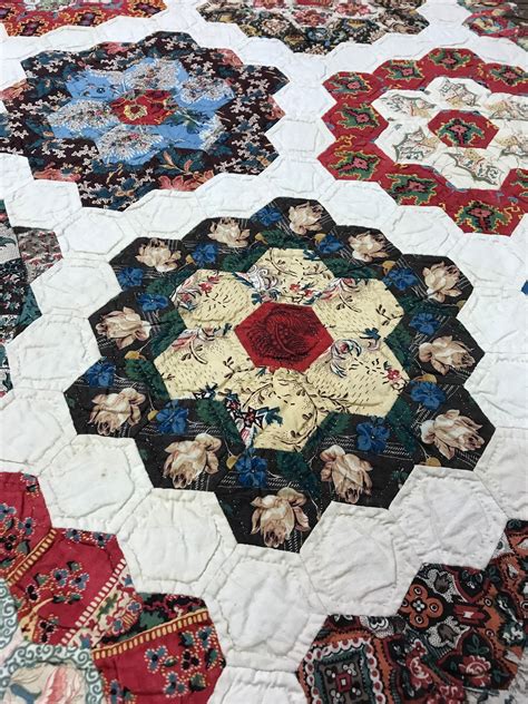 Textile Time Travels Antique Hexagon Quilt Chester County Historical
