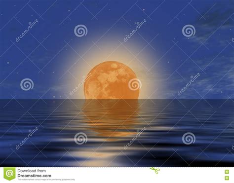 Full Moonrise Stock Illustration Illustration Of Season 8588720