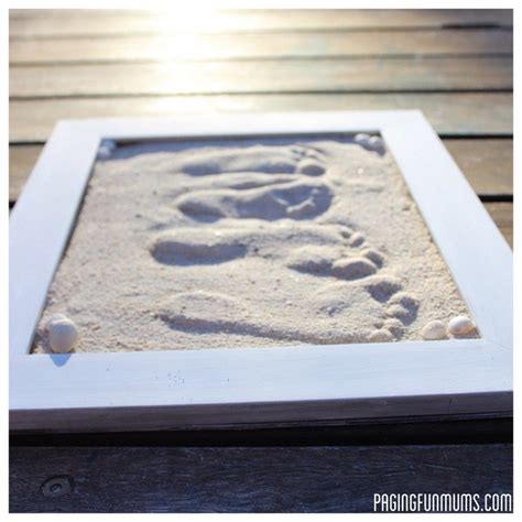 Unique Diy Sand Footprint Keepsakes 6 Steps Craft Projects For Every
