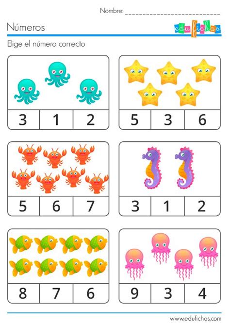 Ficha Para Aprender A Contar Verano 2017 Preschool Math Worksheets