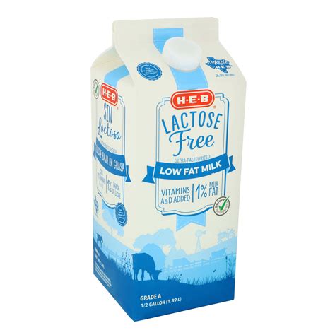 H E B Lactose Free Ultra Pasteurized 1 Low Fat Milk Shop Milk At H E B