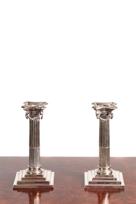Antiques Atlas Pair Of Antique Silver Plated Candlesticks