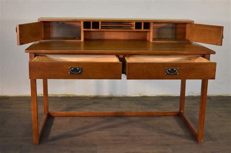 Mission Style Solid Quarter Sawn Oak Desk Library Table With Etsy
