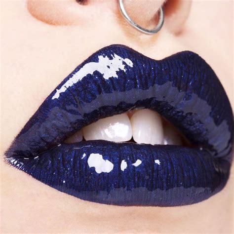 42 Blue Lipstick Shades We Re Falling For This Season Blue Lipstick Blue Lipstick Makeup
