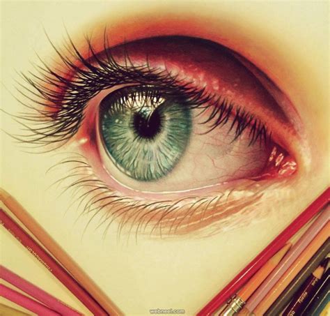 Eye Color Pencil Drawing By Morgan Davidson 6