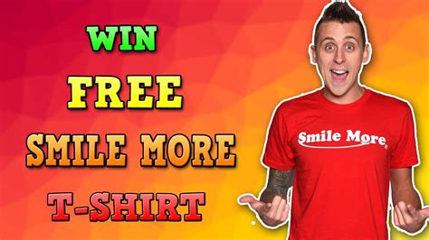 Roman Atwood Smile More T Shirt Worldwide Giveaway Enter Now Youtube