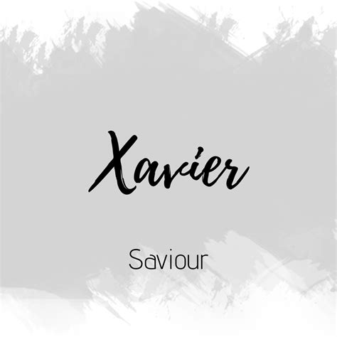 What Is D Meaning Of Xavier Meanib
