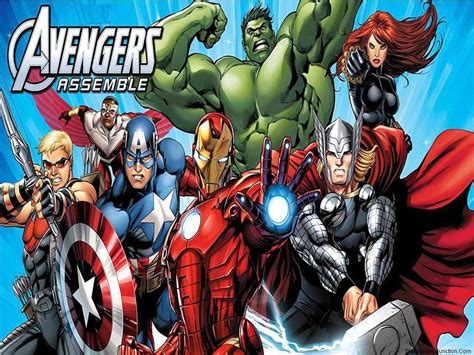 Avengers Assemble Cartoon Wallpaper Foto Tegninger Hot Sex Picture