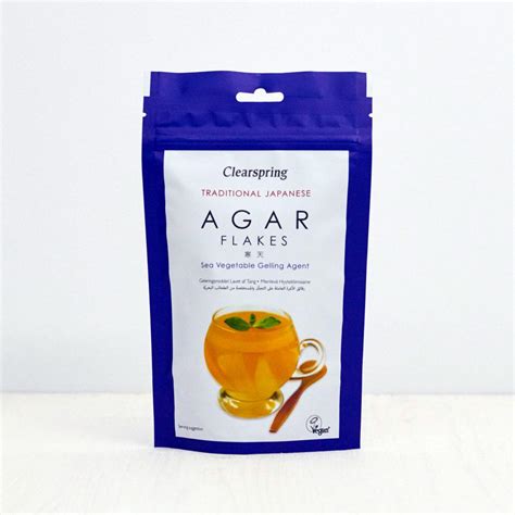 Clearspring Japanese Agar Flakes Sea Vegetable Gelling Agent 28g
