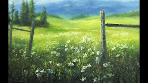 Flower Meadow Paint With Kevin Hill Art Youtube