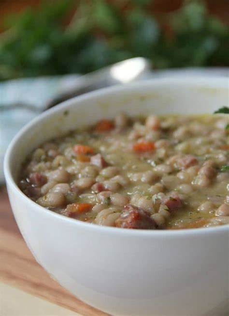Navy Bean And Ham Soup Recipe Southern Food And Fun