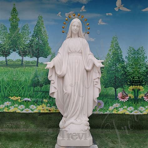 Where Do You Put The Mother Mary Statue Trevi Marble Sculpture