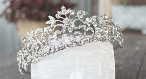 Bridal Tiara Anne Swarovski Crystal Wedding Tiara Silver Etsy