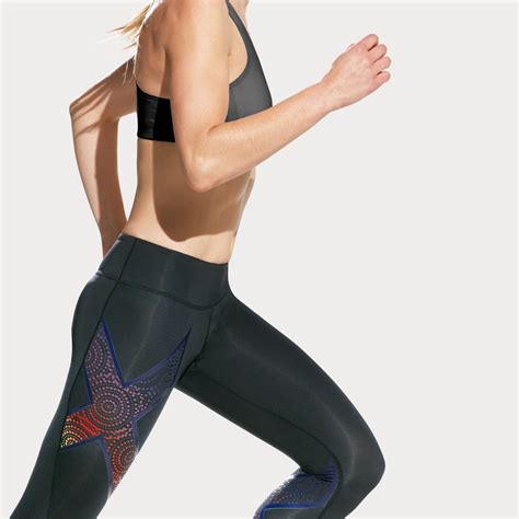 2xu Mid Rise Womens Compression Running Tights Aw15