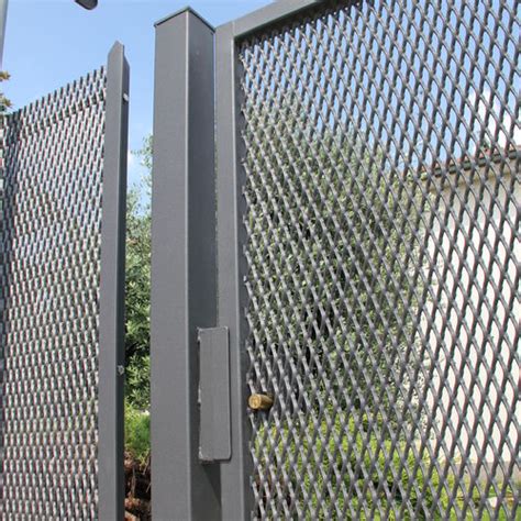 Expanded Metal Fence Rombo Fils Steel Industrial Contemporary