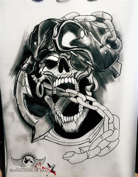 Pirate Head Tattoo Pirate Skull Tattoo Designs Pirate Skull Tattoos Tattoos Skull Black