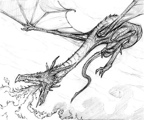 Dragon breathing fire drawing in color twoj doktor. Dragon Breathing Fire | Dragon drawing, Baby dragons drawing, Queen of dragons