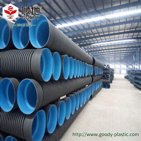 Hdpe Flexible Twin Wall Double Wall Corrugated Perforated Pipe China