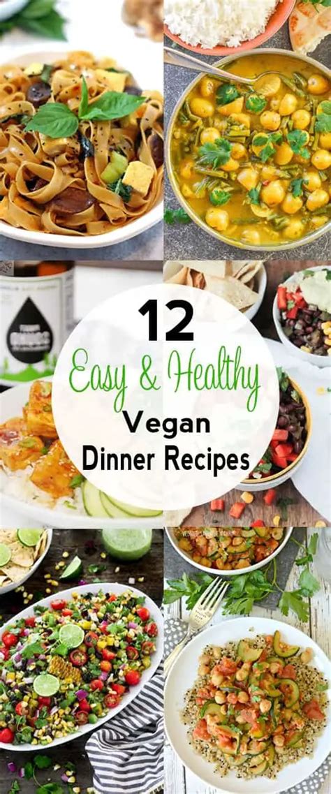 Easy Healthy Vegan Meals Recipes Healthy Dinner Easy Choose Board