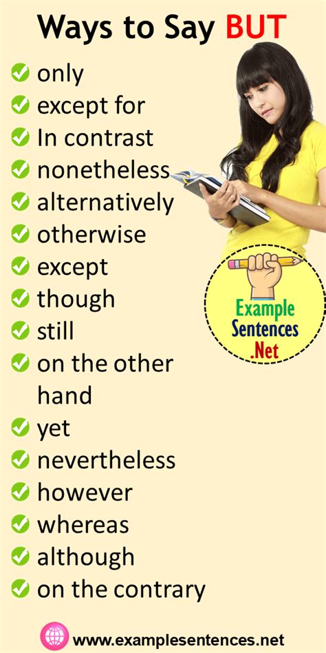 Saying But In English Different Ways To Say Example Sentences