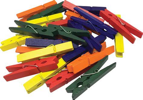 STEM Basics: Medium Multicolor Clothespins - 50 Count - TCR20931 | Teacher Created Resources