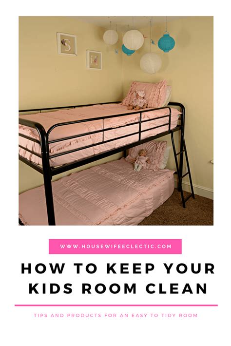 This is important because it will help keep a kids' bedroom clean all the time! How to Keep Your Child's Room Clean - Housewife Eclectic