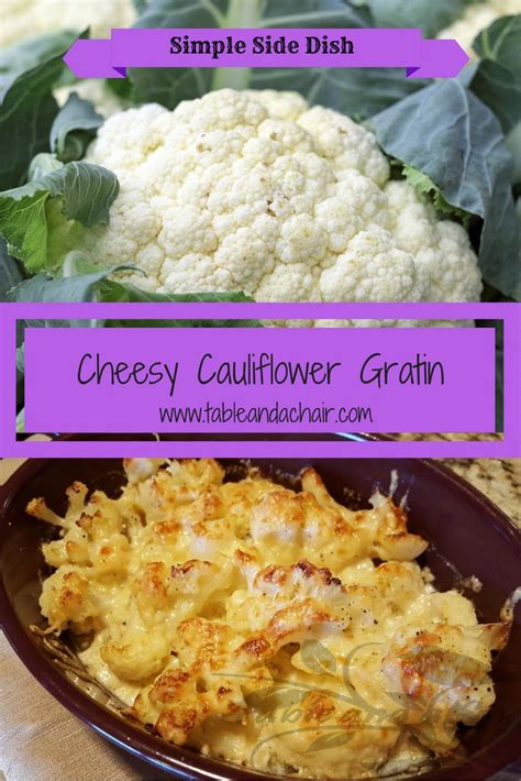 Cheesy Cauliflower Gratin Ketolow Carb Table And A Chair Recipe
