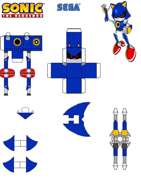 Sonic The Hedgehog Papercraft Metal Sonic By Tvfan0001 On Deviantart