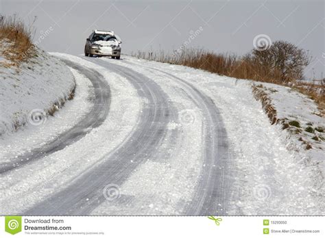Winter Driving North Yorkshire England Stock Photo Image Of Rural