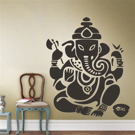 Free Shipping Diy Ganesh Wall Decal Wall Sticker Room Art Decor Bedroom