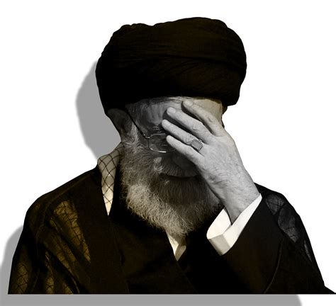 Sad Portrait Of Ayatollah Syed Ali Khamenei Irans Supreme Leader 23584767 Png