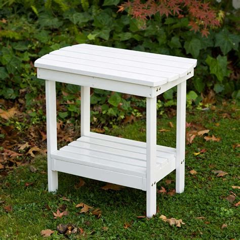 Adirondack Side Table White Outdoor Side Table White Side Tables