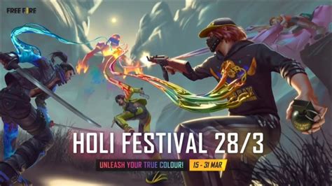 Holi Festival Holi Special Holi Scoud Free Fire Holi Event Free
