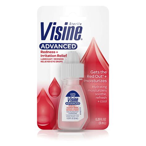 Buy Visine Advanced Lubricantredness Reliever Eye Drops 28 Fl Oz