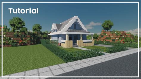 How To Build A Suburban House Minecraft Tutorial Youtube