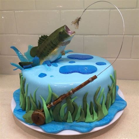 21 Brilliant Image Of Fishing Birthday Cake Fish