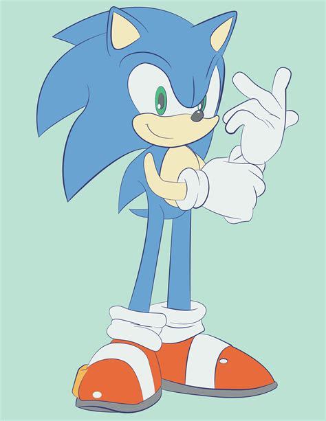 Practicing Digital Art With Sonic Characters Heres Modern Sonic