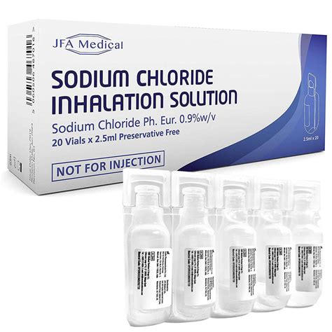Isotonic 09 Sodium Chloride Nacl Inhalation Saline Solution